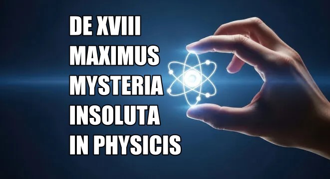 DE XVIII MAXIMUS MYSTERIA INSOLUTA IN PHYSICIS